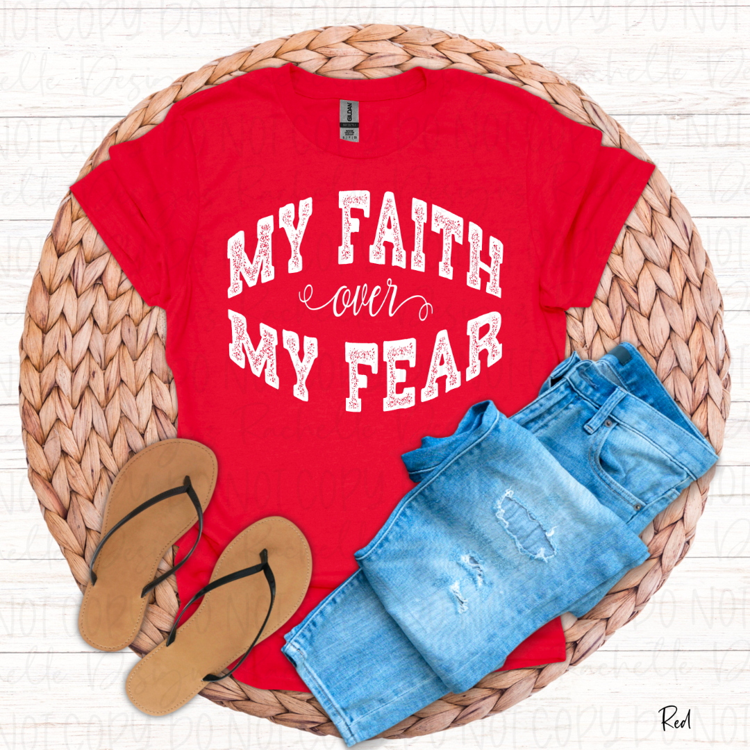 Faith Over Fear White Digital File