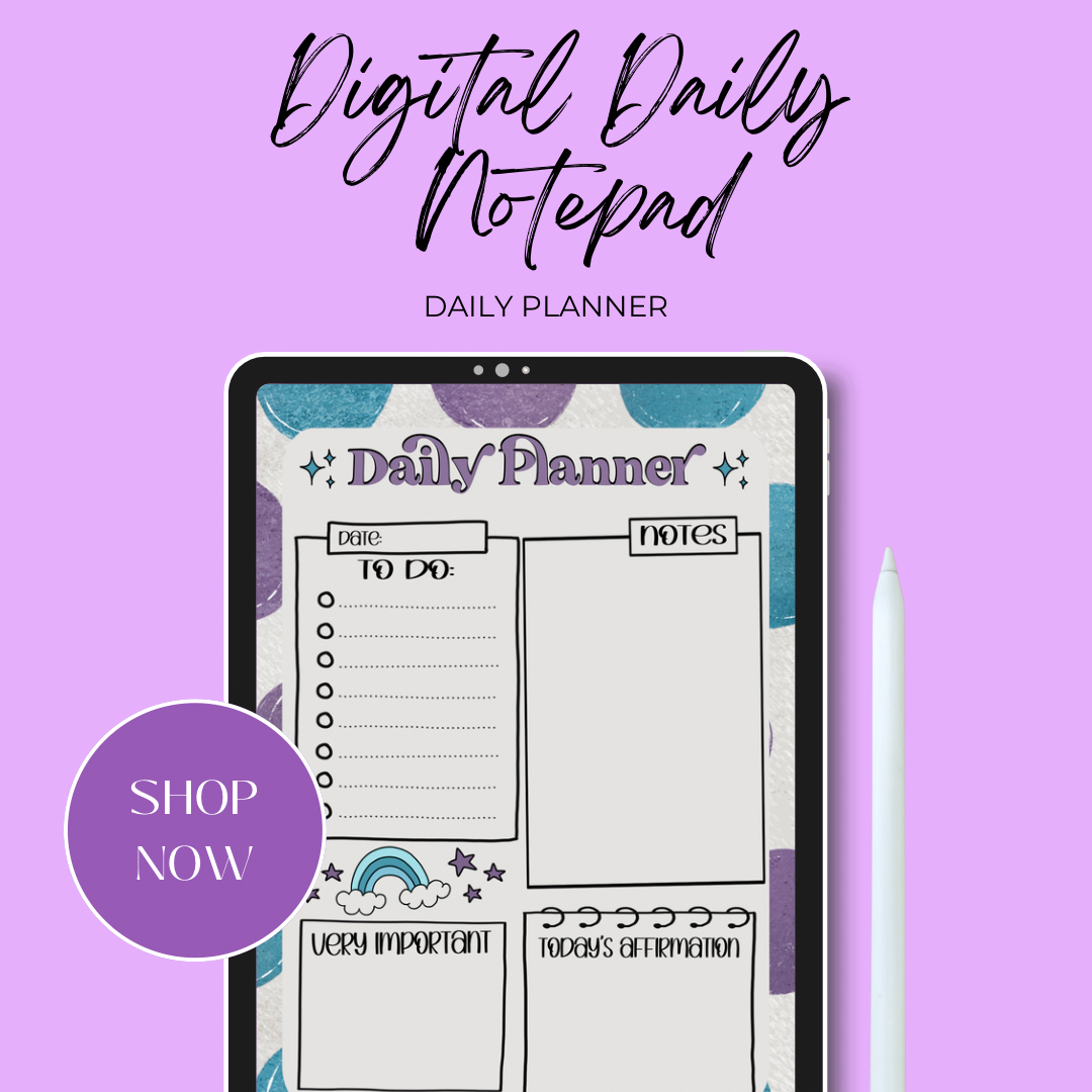 Digital Planner Notepad