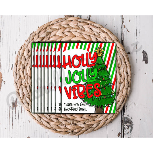Holly Jolly Vibes Thank You Cards
