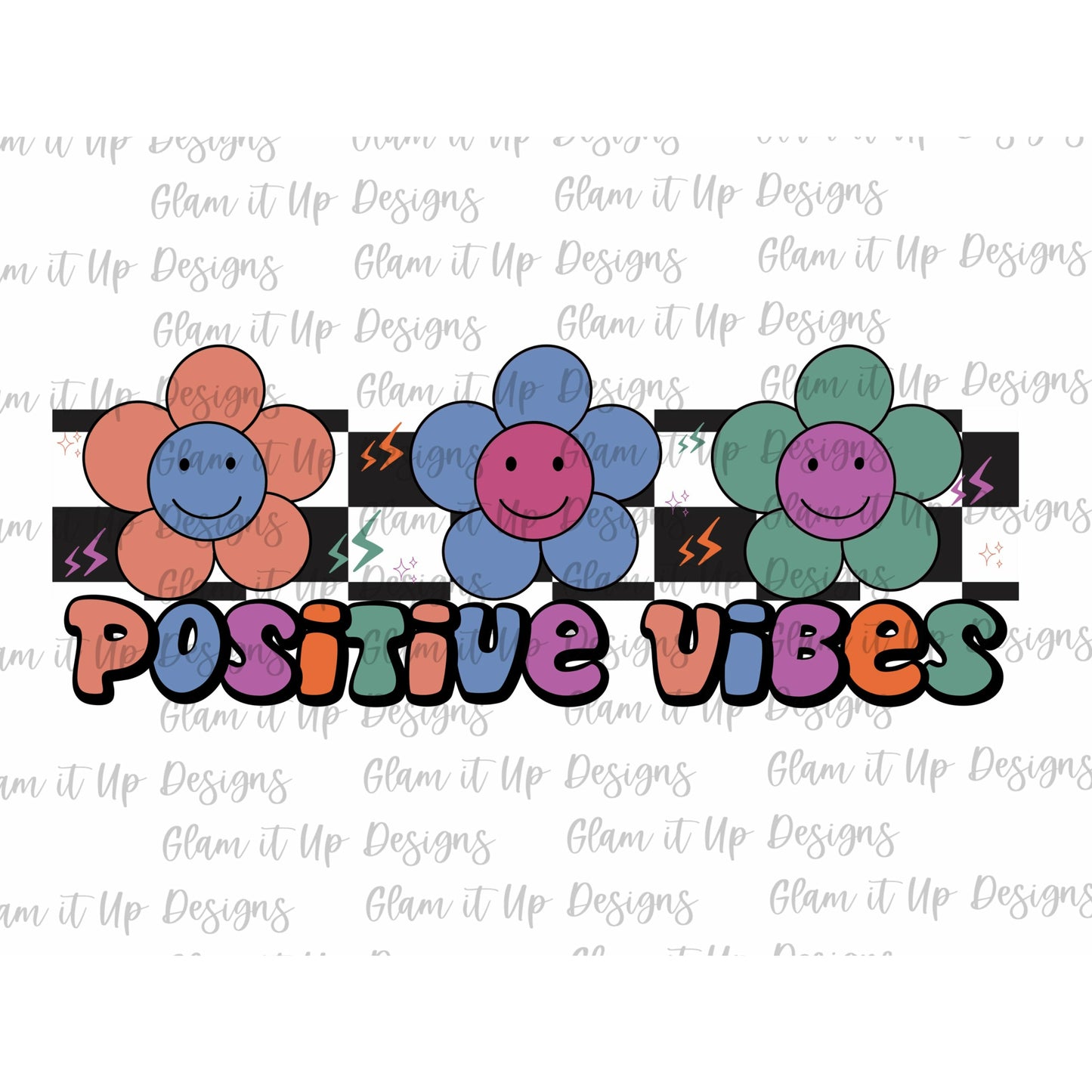 Positive Vibes PNG File