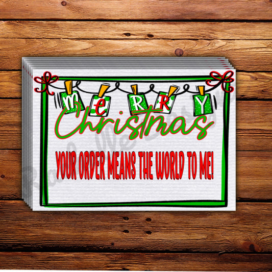 Merry Christmas Thank You Cards