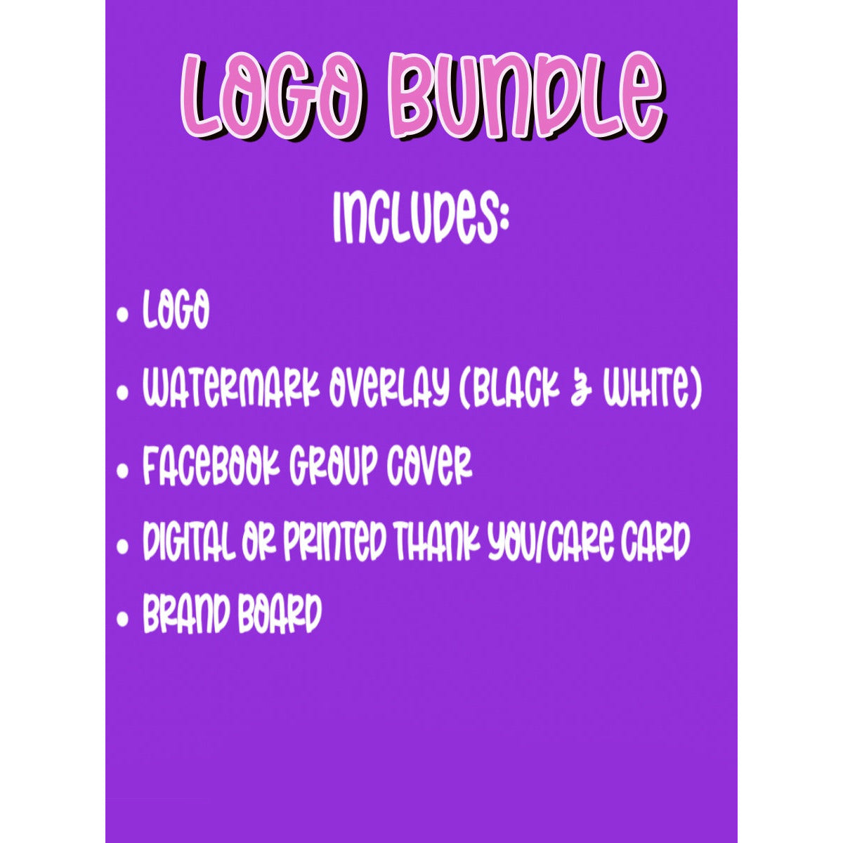 LOGO BUNDLE (Printed Thank You/Care Cards)