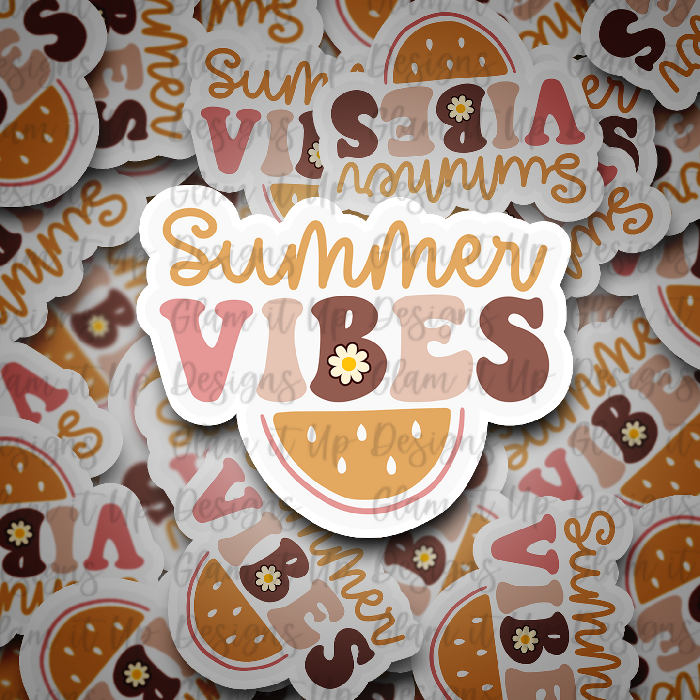 Summer Vibes Vinyl Sticker
