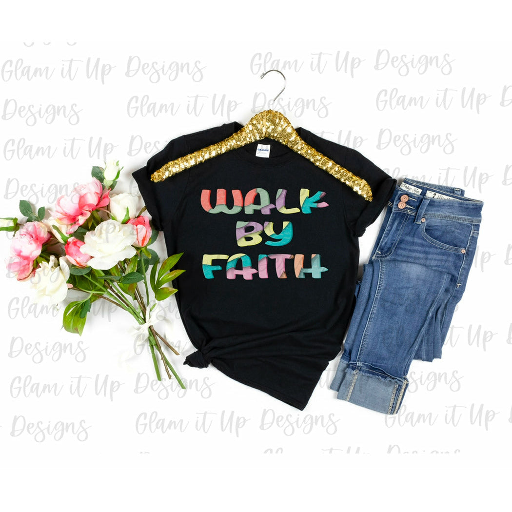 Walk By Faith PNG File