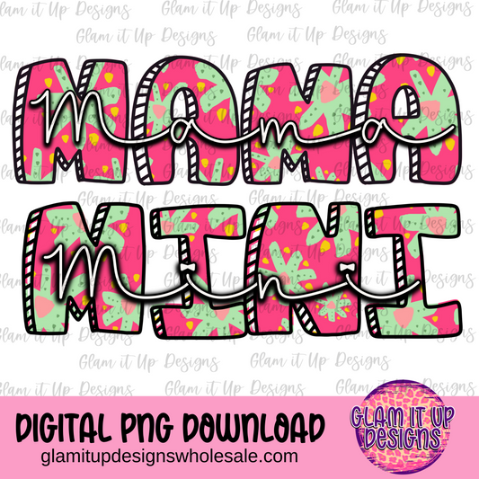 Mama & Mini Flower Digital File